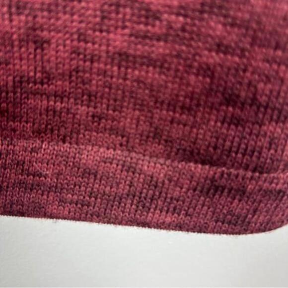 Lands' End Longline Two Buttons Fleece Blazer Large Burgundy - Picture 9 of 12